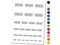 Confidential Double Line Border Document Temporary Tattoo Water Resistant Fake Body Art Set Collection
